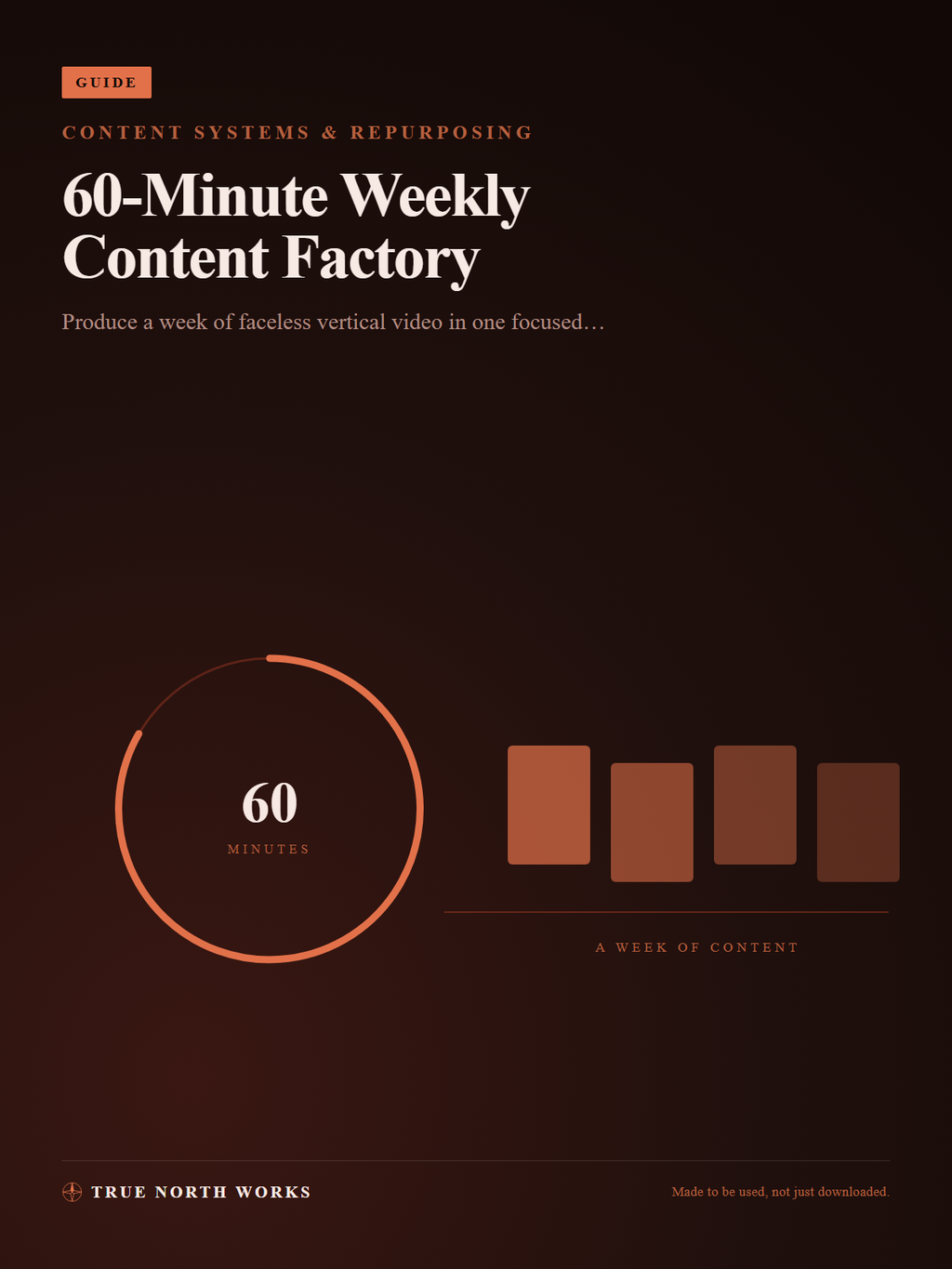 60-Minute Weekly Content Factory