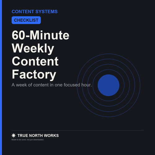 60-Minute Weekly Content Factory