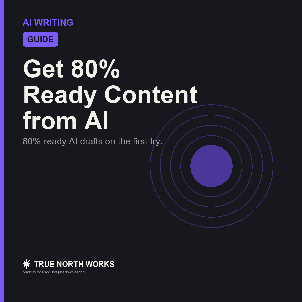 Get 80% Ready Content from AI