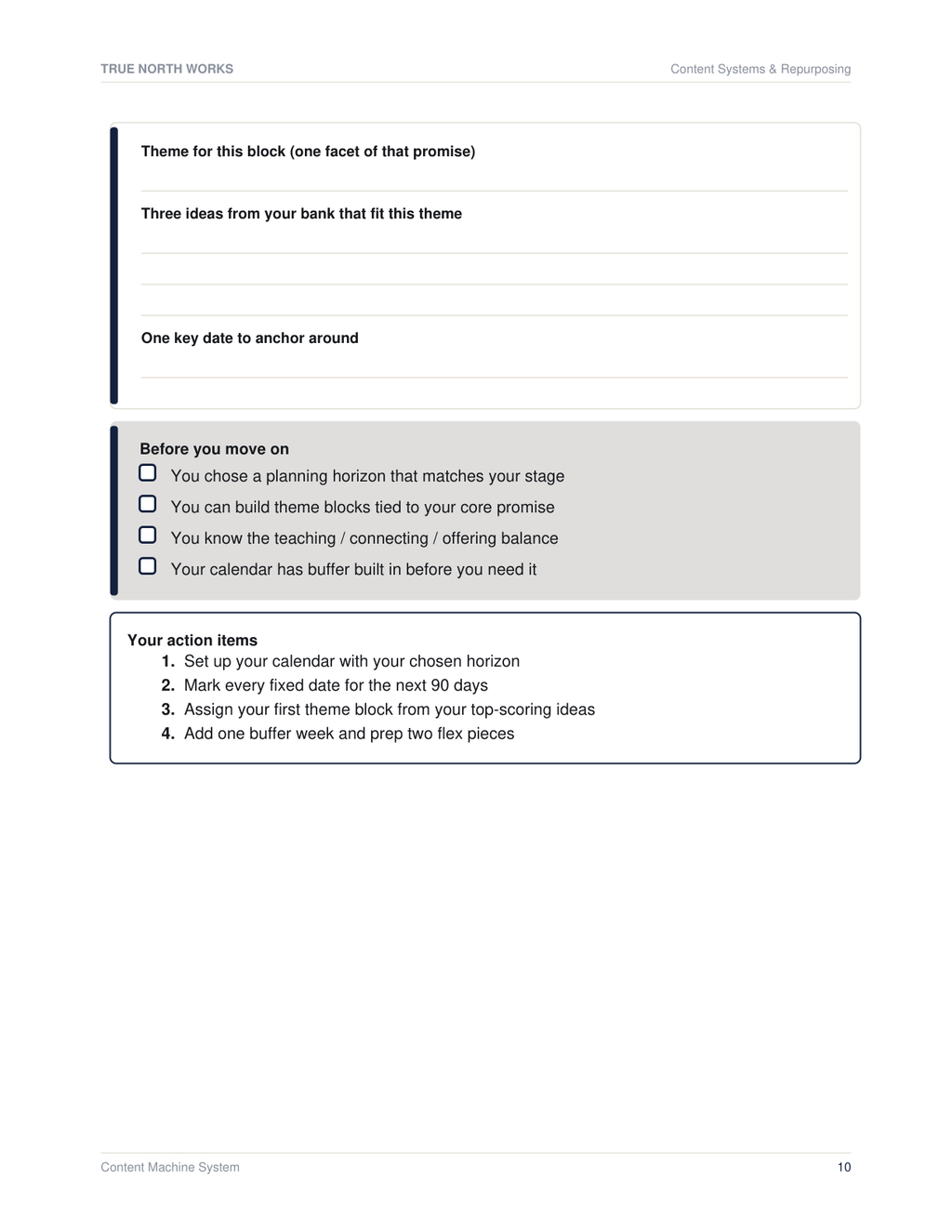 Content Machine System — inside, page 2 (preview)