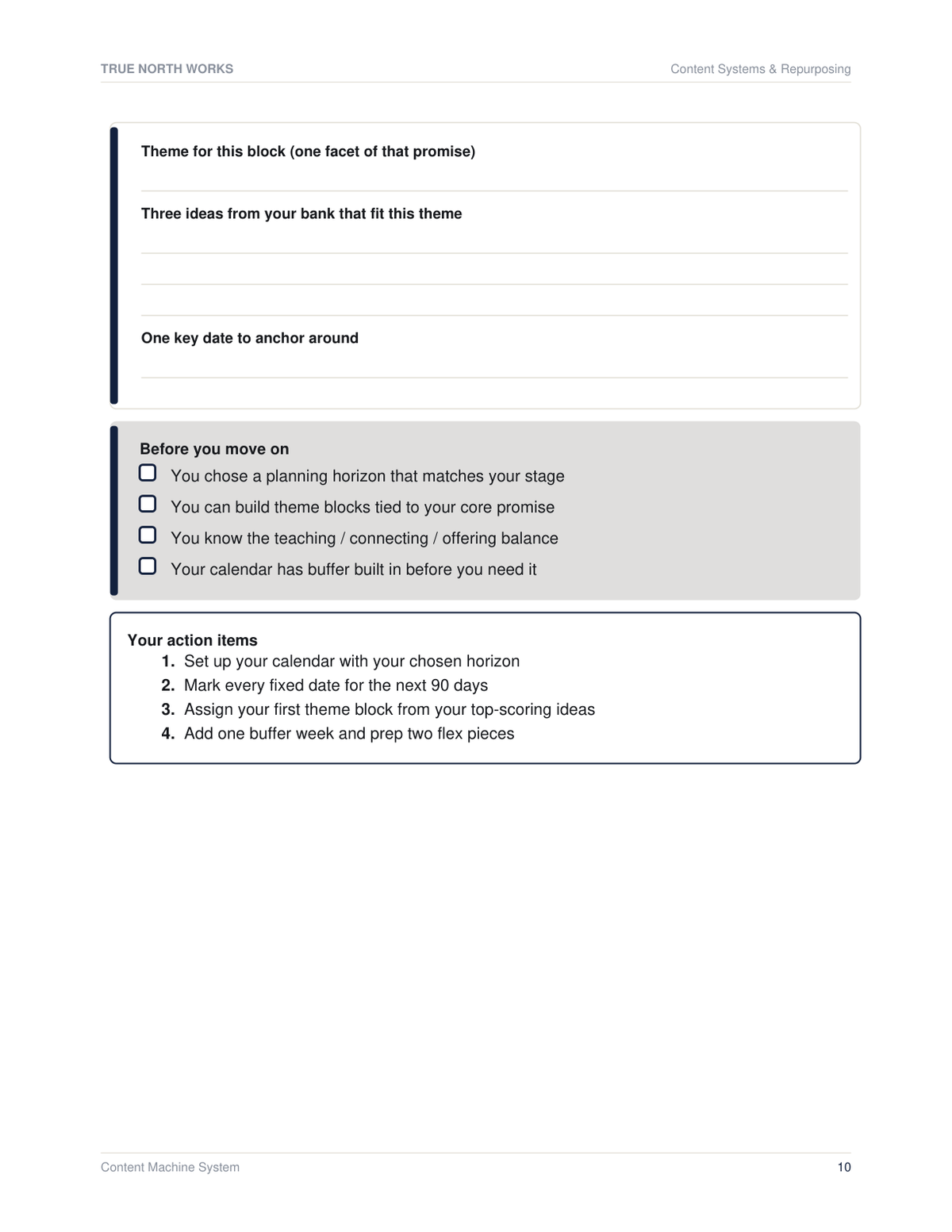 Content Machine System — inside, page 2 (preview)