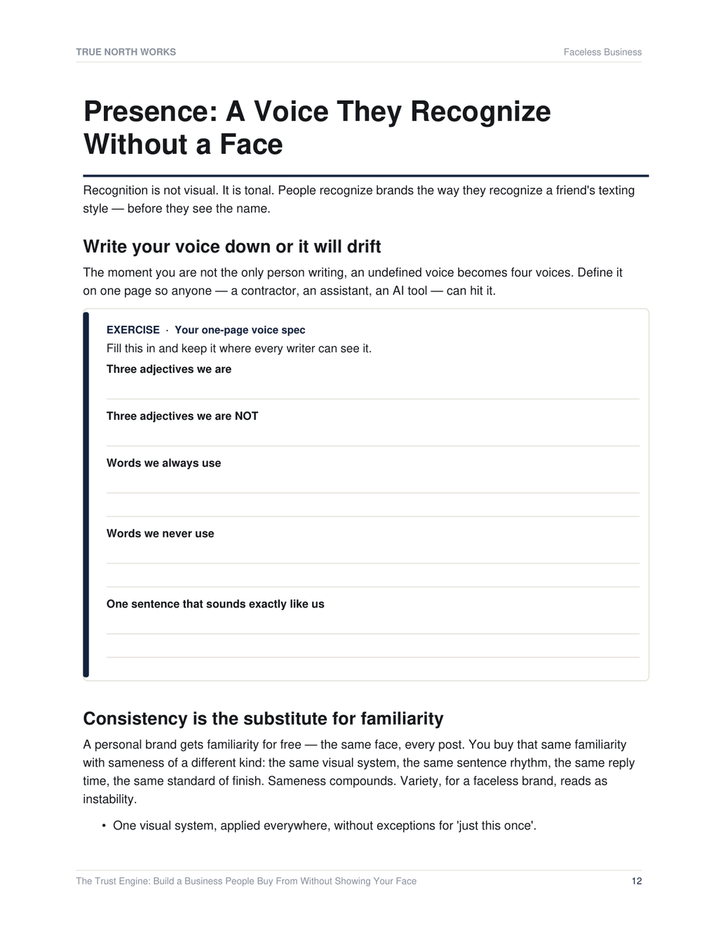 Faceless Business System — inside, page 3 (preview)