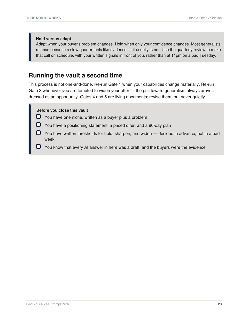 Find Your Niche Prompt Pack — inside, page 3 (preview)