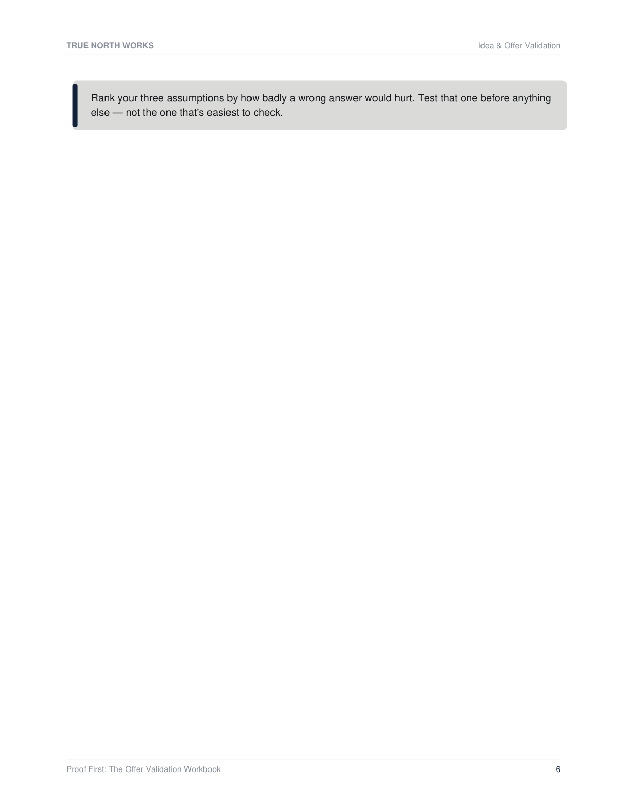 Green-Light or Walk Away: The Idea Validation Checklist — inside, page 2 (preview)