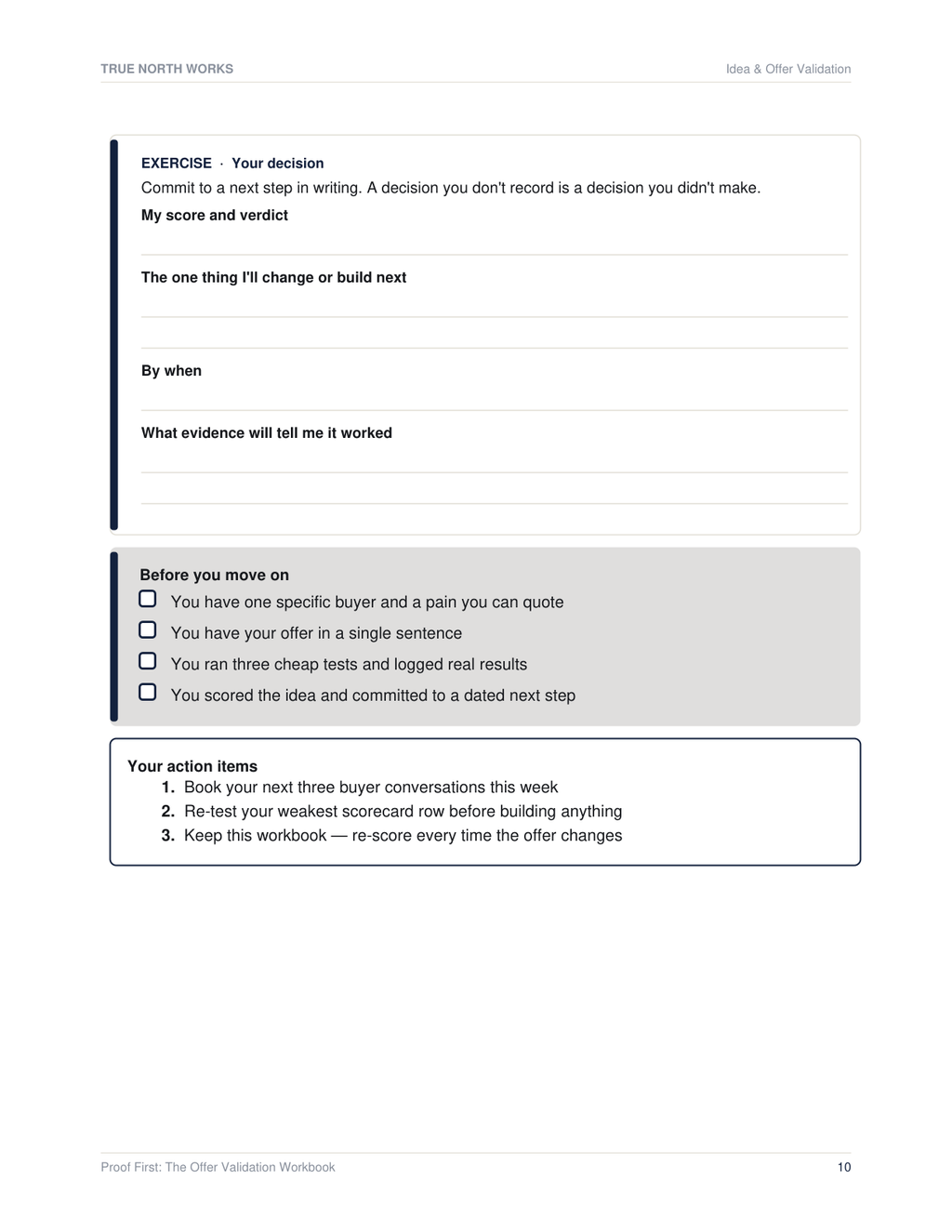 Green-Light or Walk Away: The Idea Validation Checklist — inside, page 3 (preview)