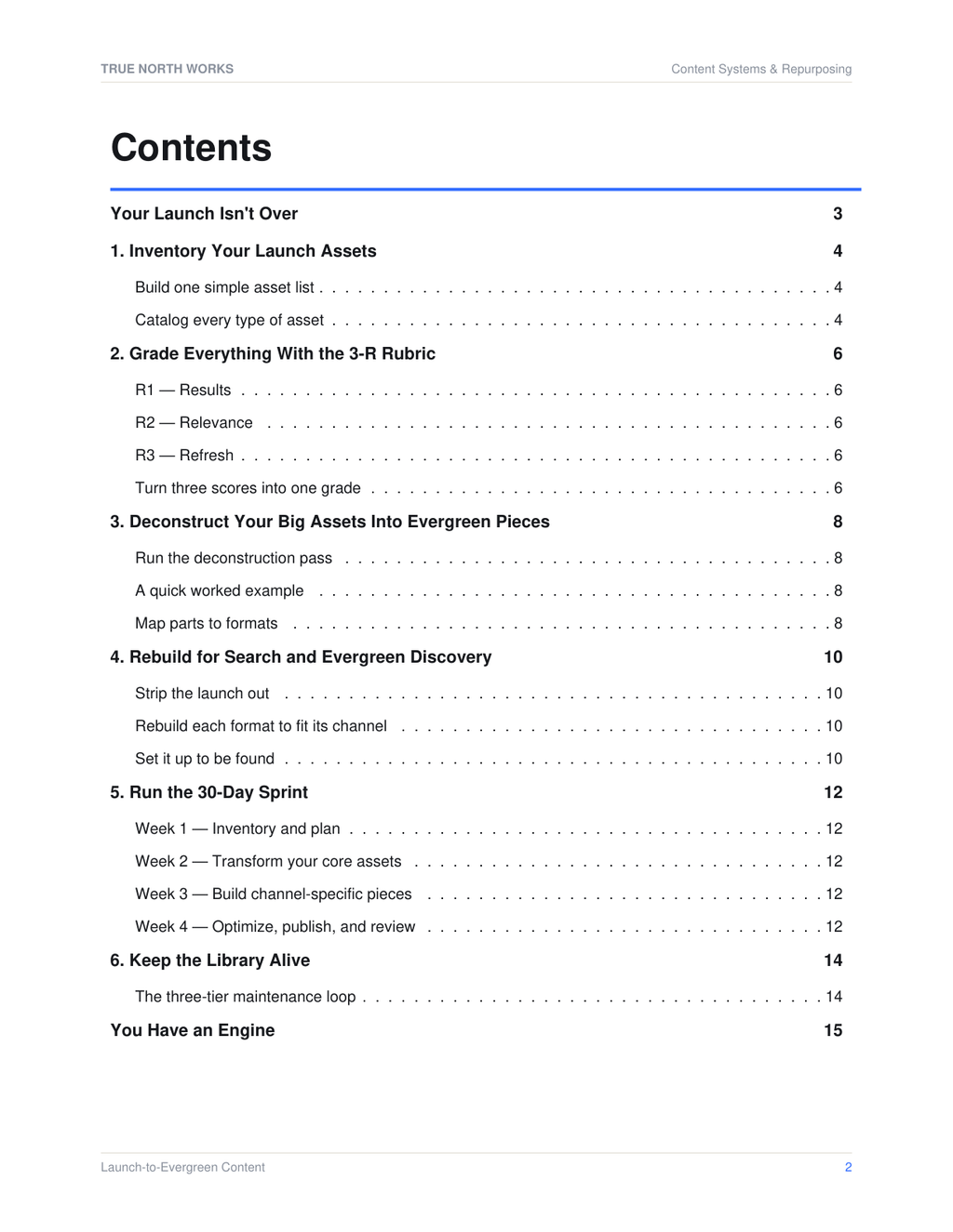 Launch-to-Evergreen Content — inside, page 1 (preview)