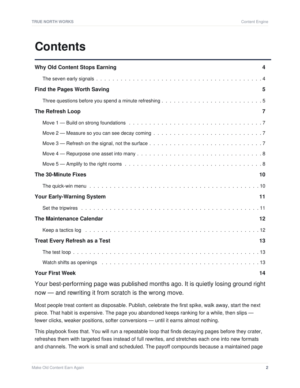 Make Old Content Earn Again — inside, page 1 (preview)