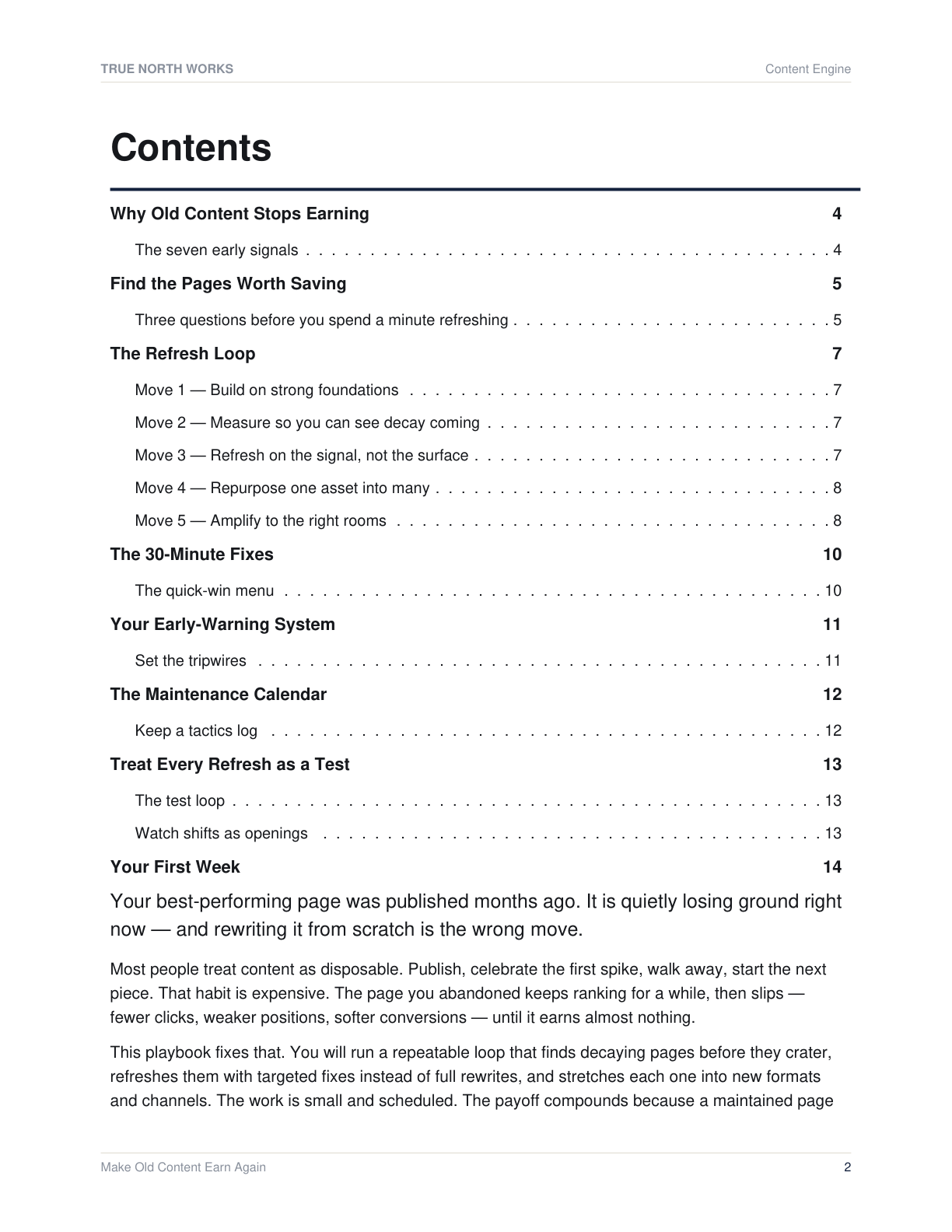 Make Old Content Earn Again — inside, page 1 (preview)