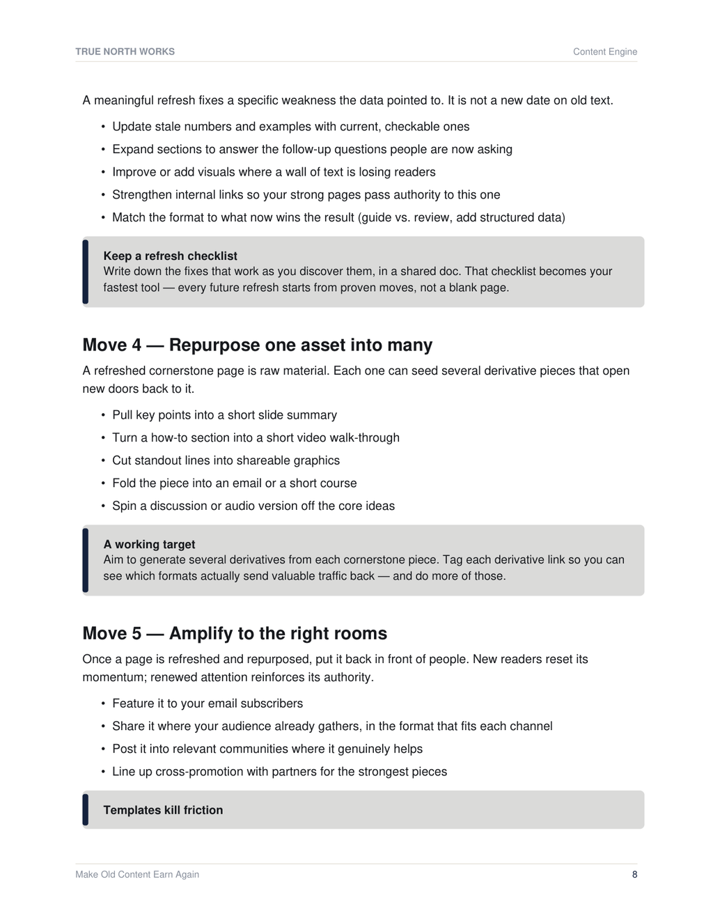 Make Old Content Earn Again — inside, page 2 (preview)