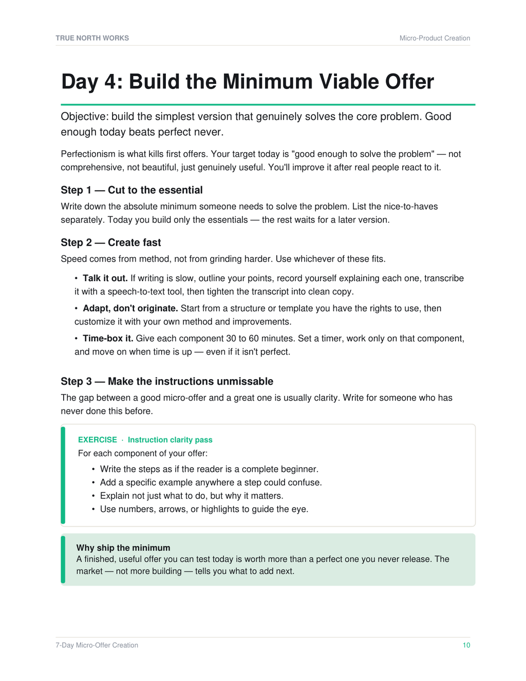 Micro-Product Creation System — inside, page 2 (preview)