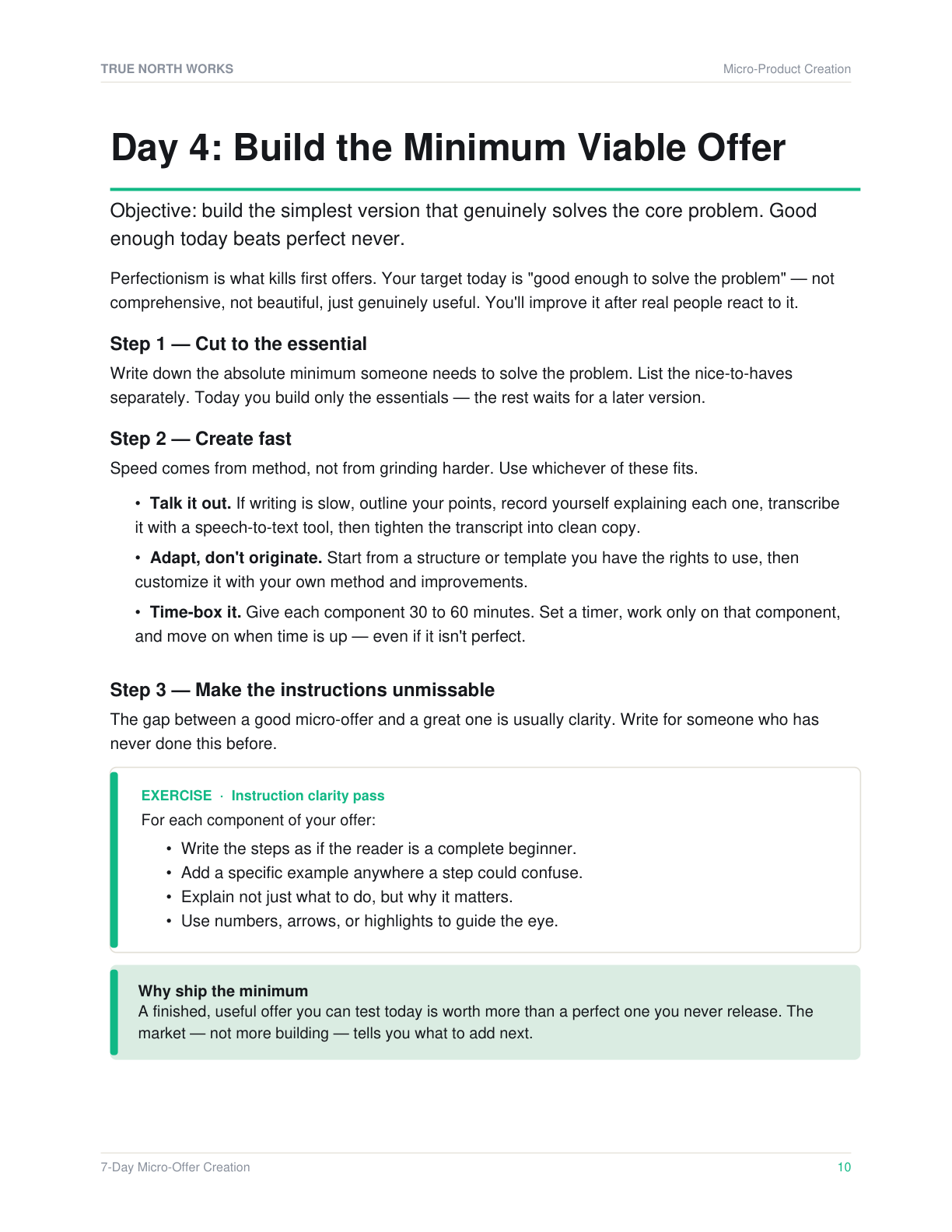 Micro-Product Creation System — inside, page 2 (preview)