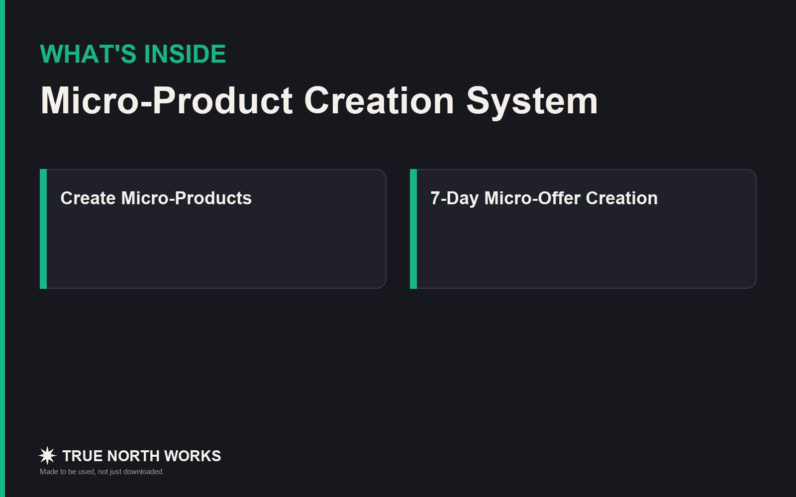Micro-Product Creation System