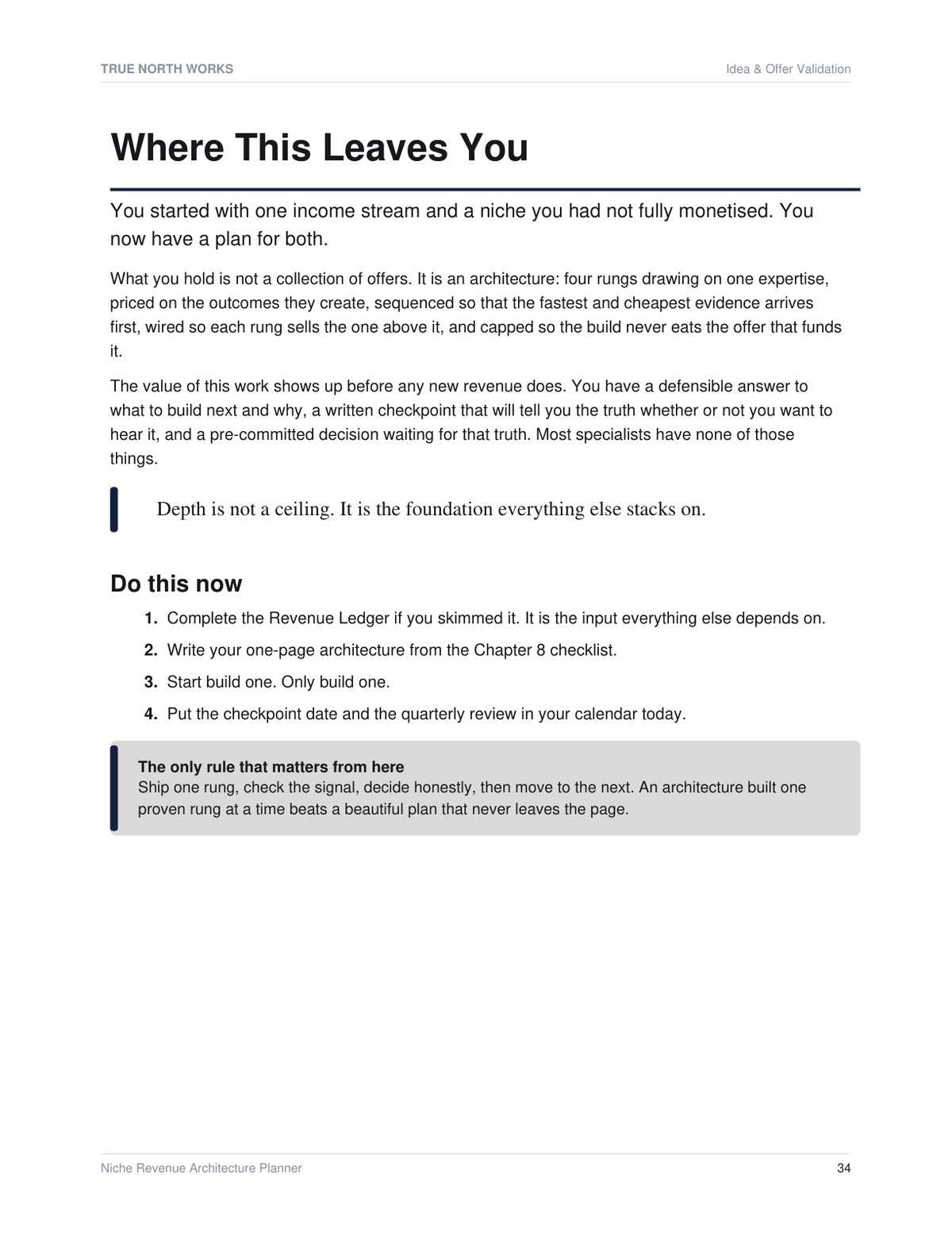 Niche Revenue Architecture Planner — inside, page 3 (preview)