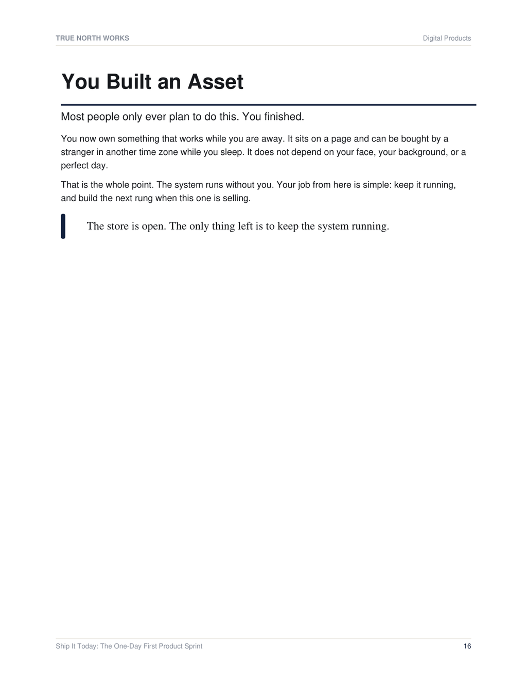 Ship It Today: The One-Day First Product Sprint — inside, page 3 (preview)