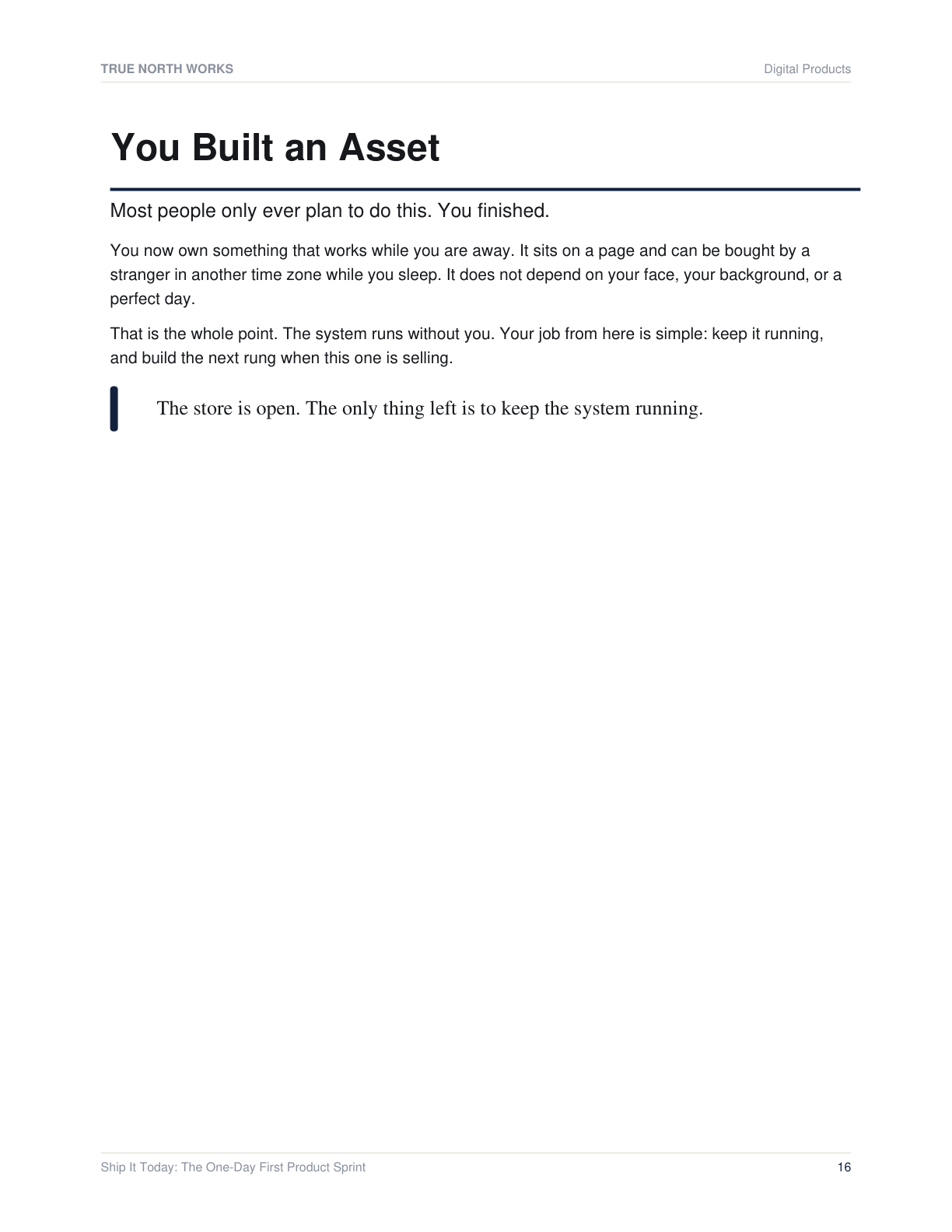 Ship It Today: The One-Day First Product Sprint — inside, page 3 (preview)