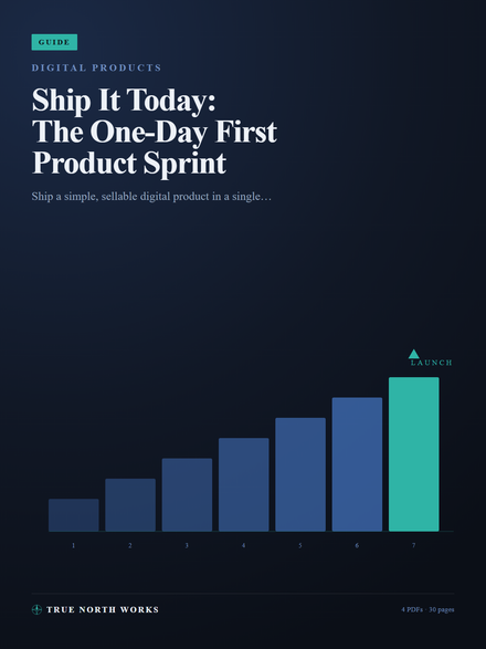 Ship It Today: The One-Day First Product Sprint