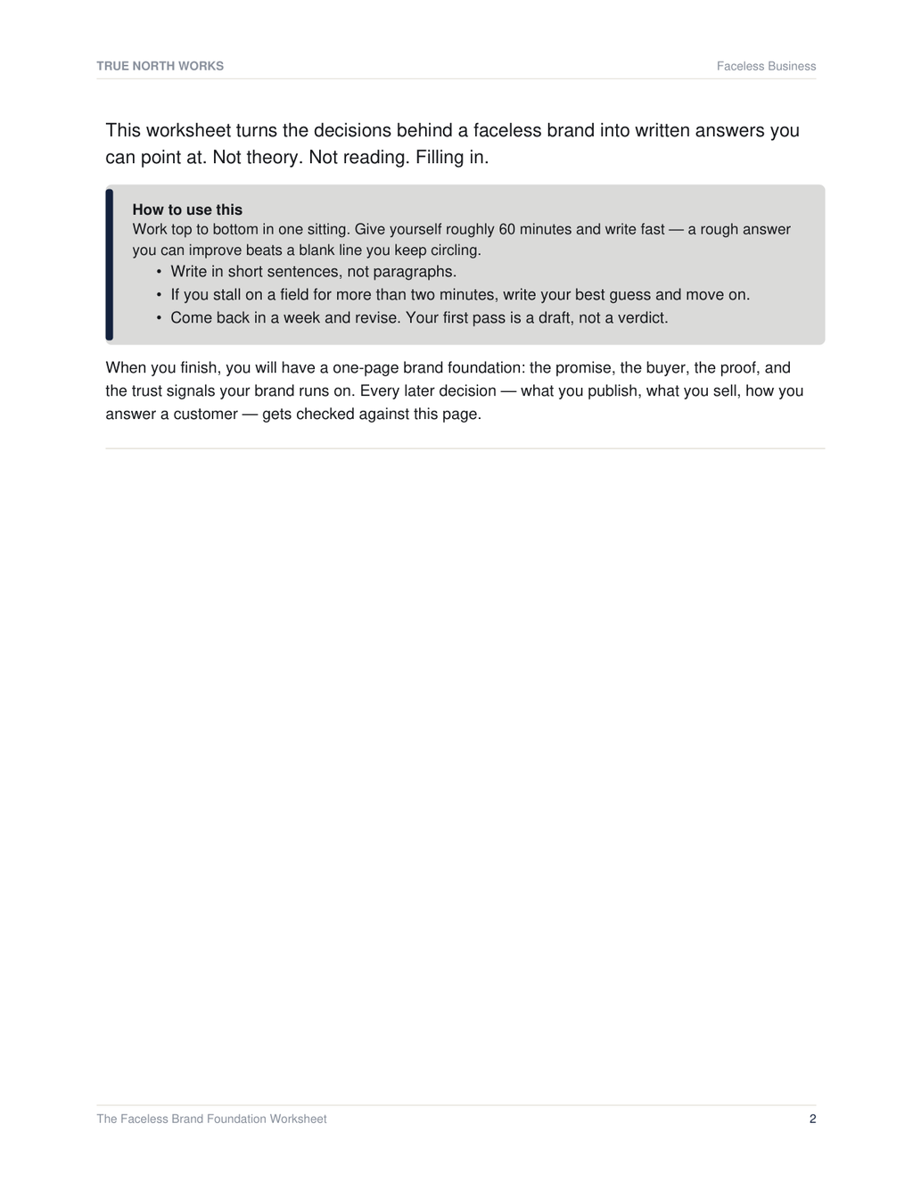 The Anonymous Trust Checklist — inside, page 1 (preview)
