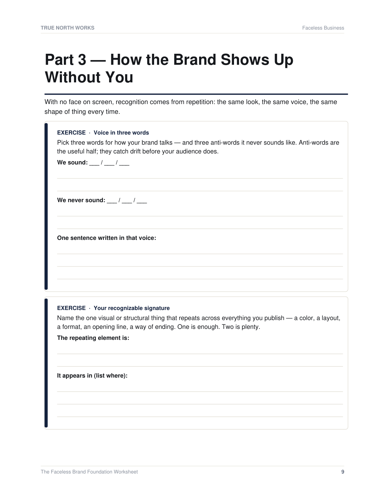 The Anonymous Trust Checklist — inside, page 2 (preview)