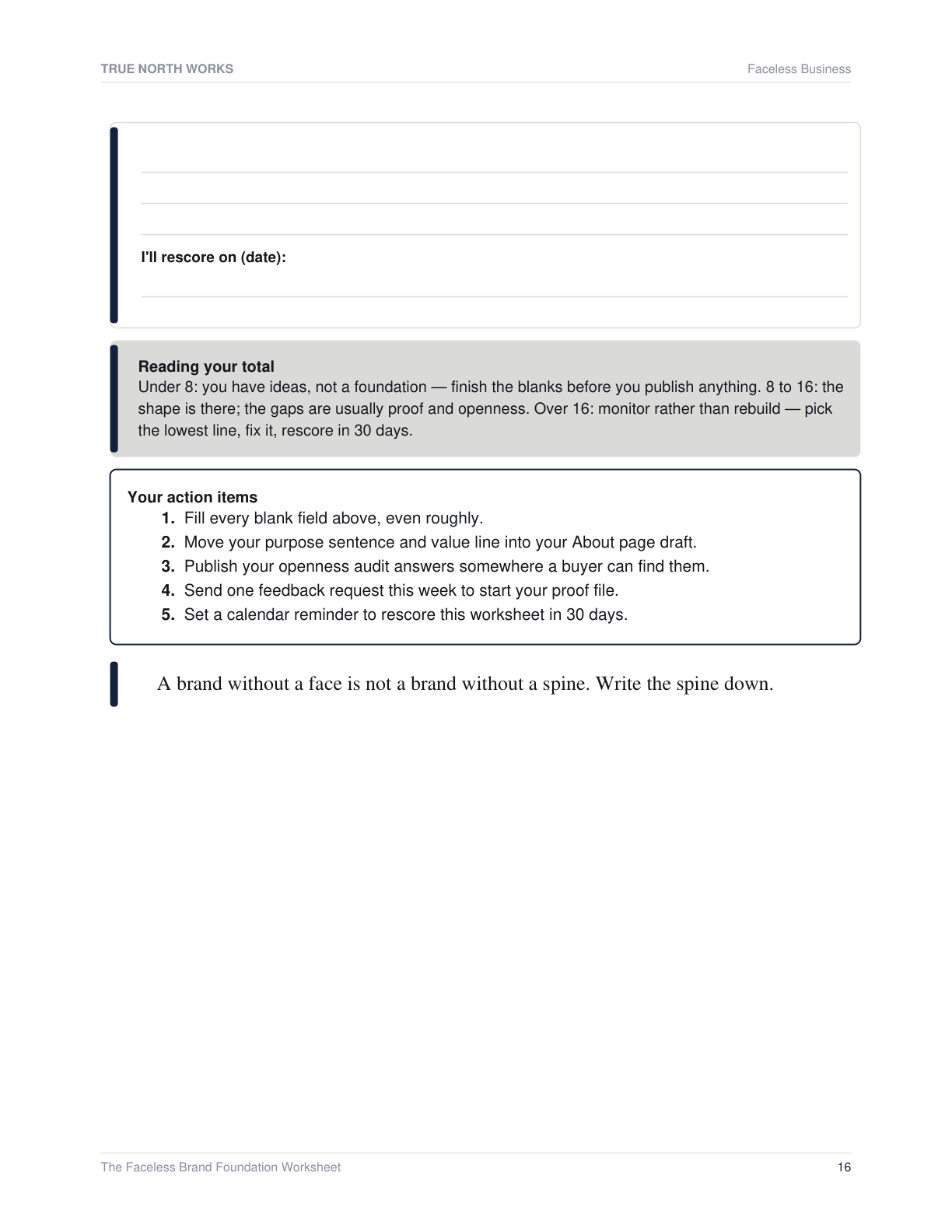 The Anonymous Trust Checklist — inside, page 3 (preview)