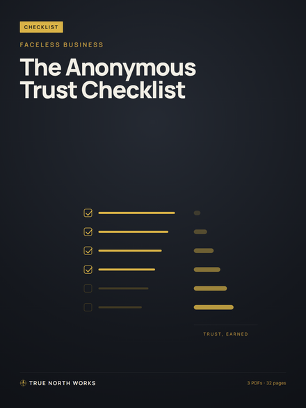 The Anonymous Trust Checklist