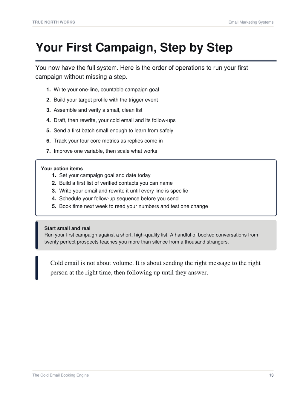 The Cold Email Booking Engine — inside, page 3 (preview)