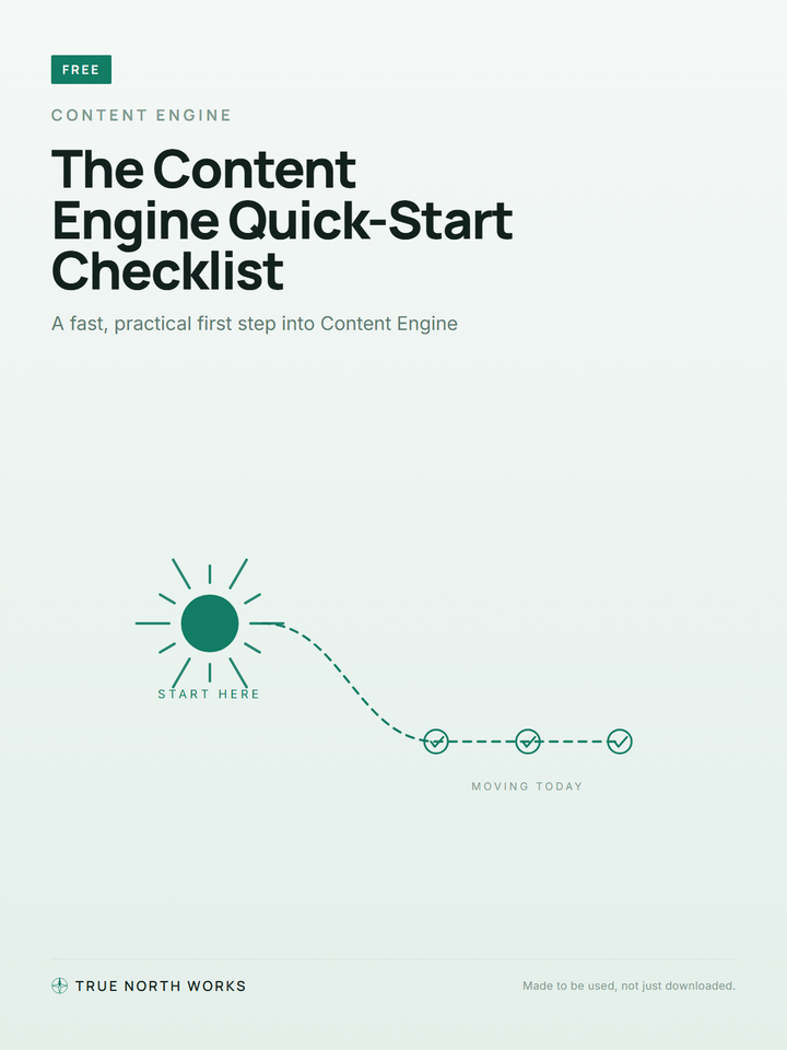 The Content Engine Quick-Start Checklist