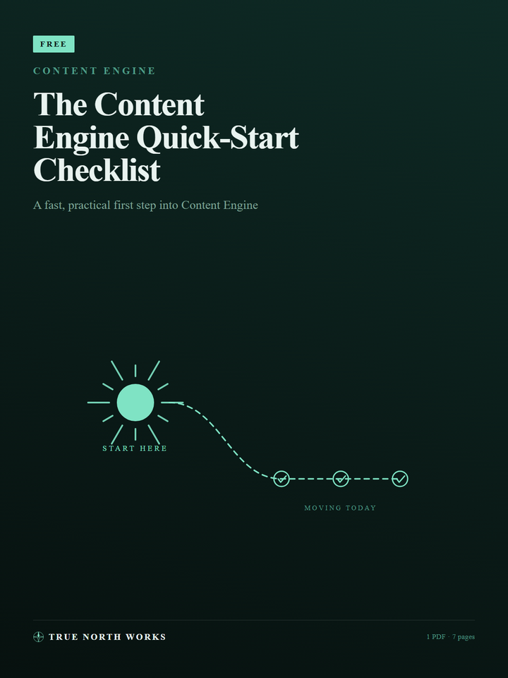 The Content Engine Quick-Start Checklist
