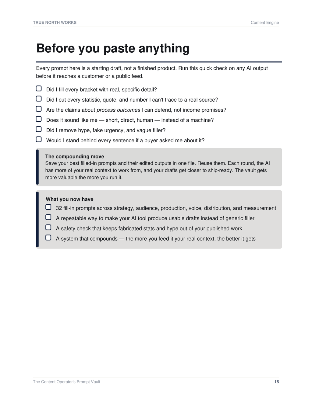 The Content Operator's Prompt Vault — inside, page 3 (preview)