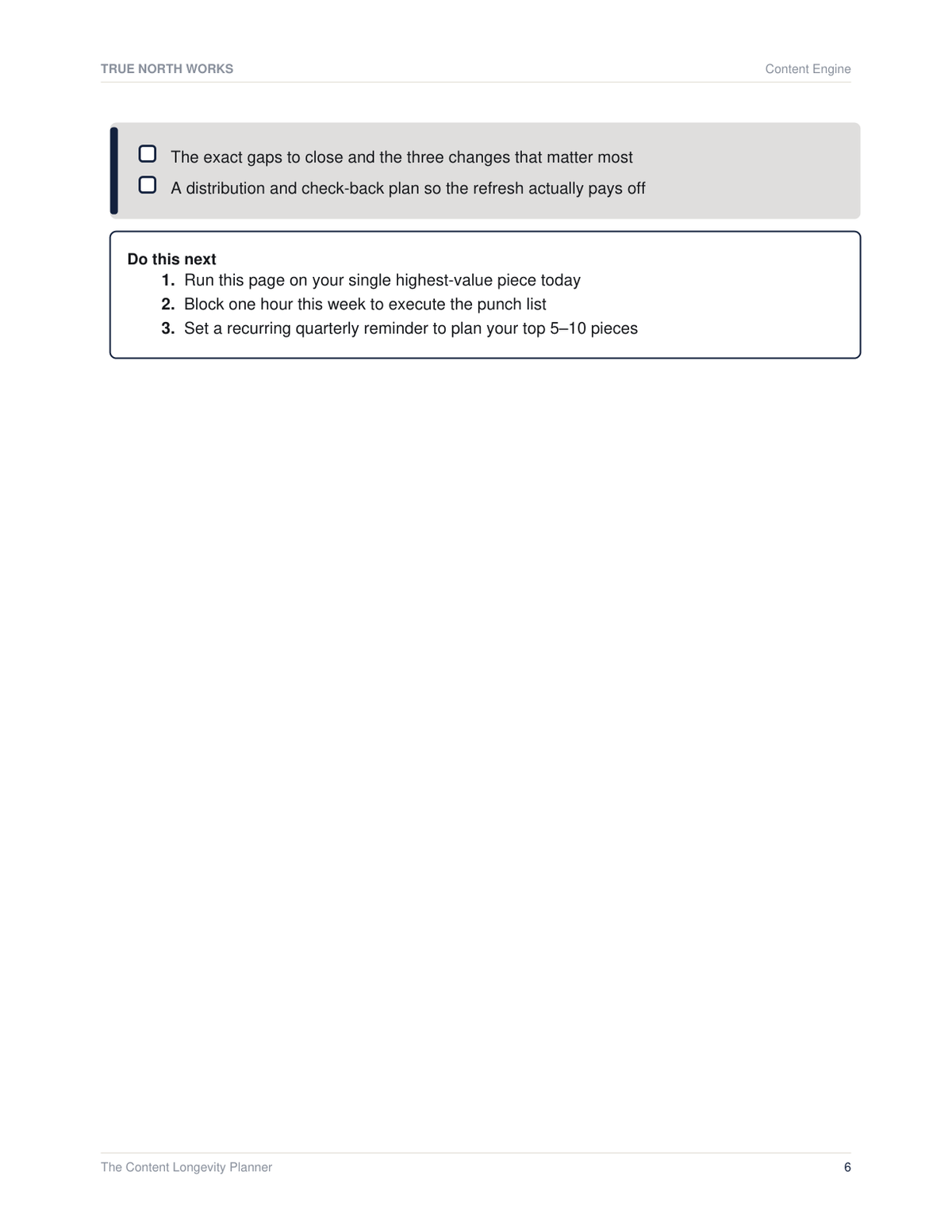 The Content Refresh Audit — inside, page 3 (preview)
