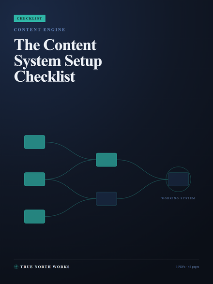 The Content System Setup Checklist