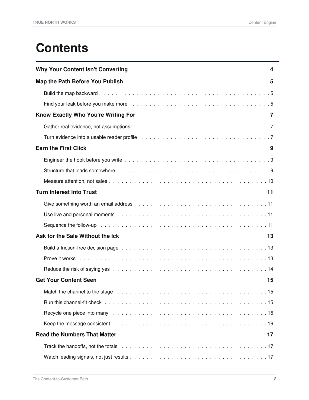 The Content-to-Customer Path — inside, page 1 (preview)