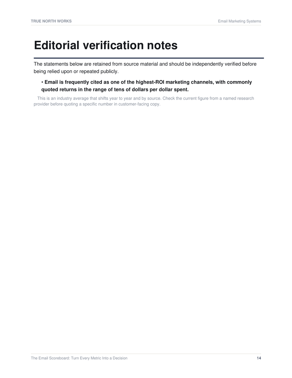 The Email Scoreboard: Turn Every Metric Into a Decision — inside, page 3 (preview)