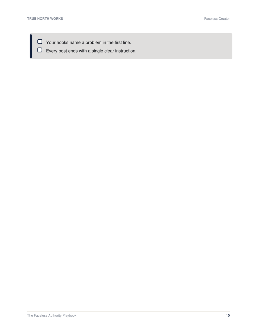 The Faceless Authority Playbook — inside, page 2 (preview)