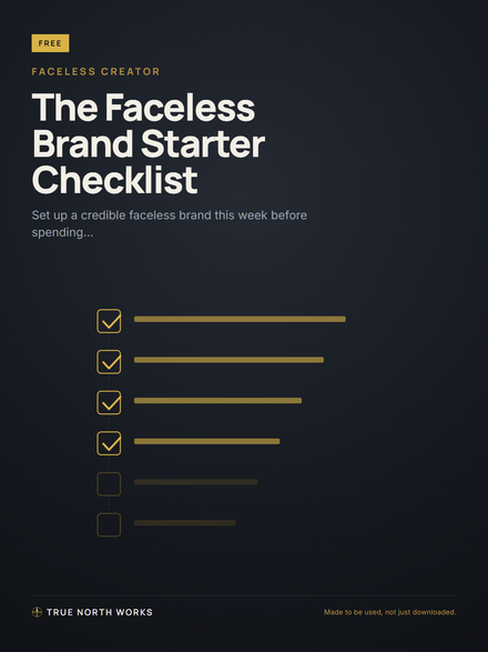 The Faceless Brand Starter Checklist