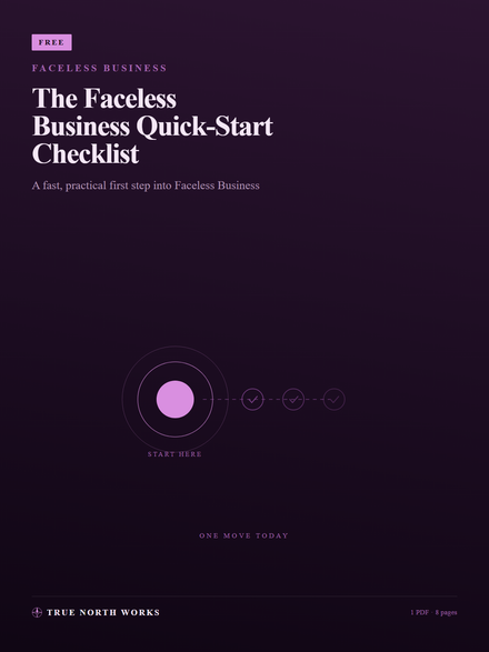 The Faceless Business Quick-Start Checklist