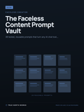 The Faceless Content Prompt Vault