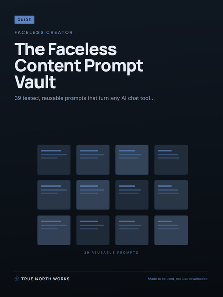The Faceless Content Prompt Vault