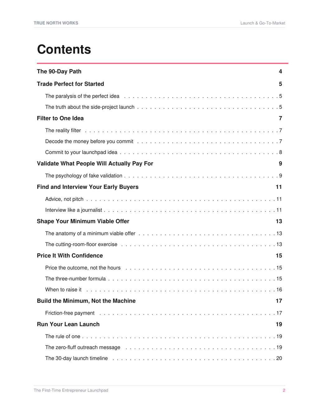 The First-Time Entrepreneur Launchpad — inside, page 1 (preview)