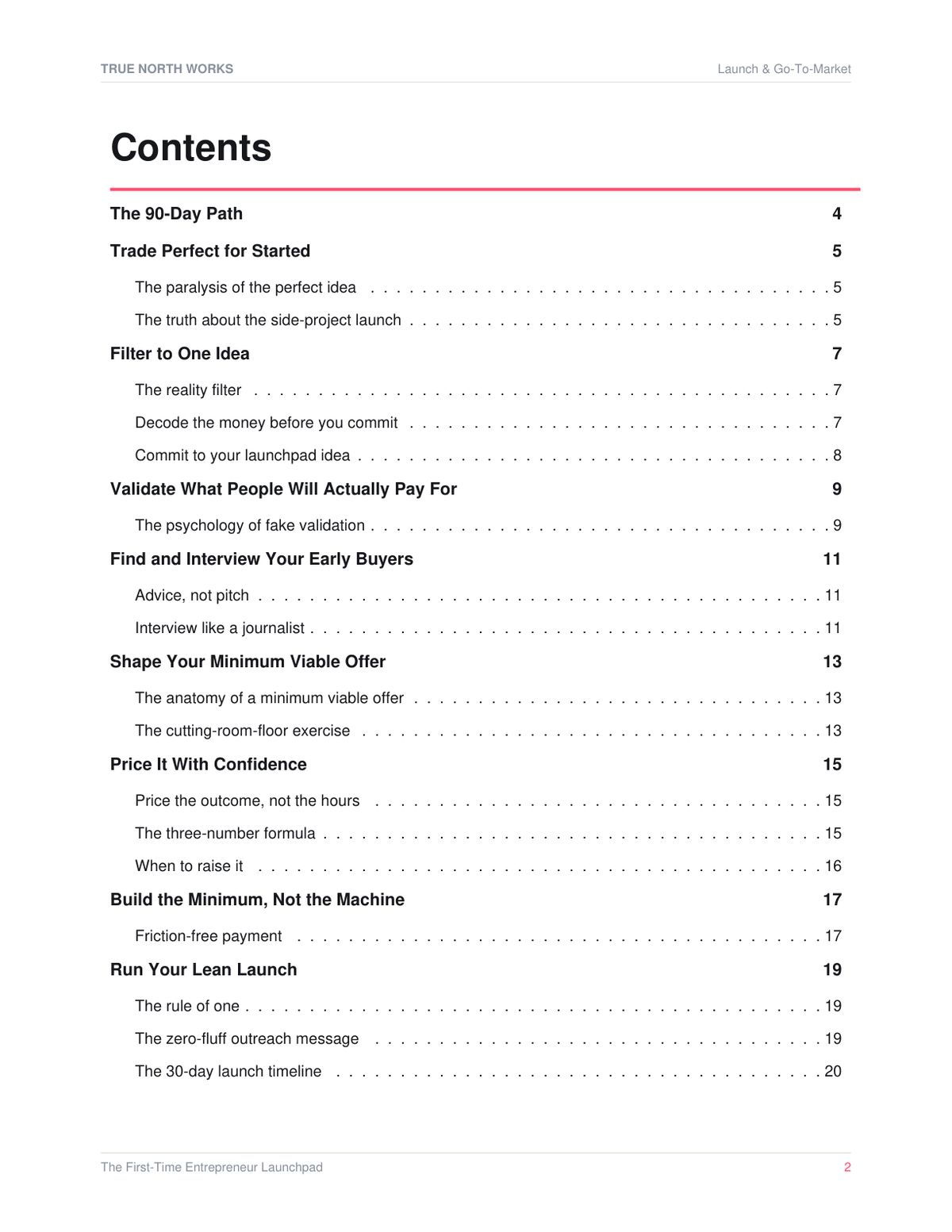 The First-Time Entrepreneur Launchpad — inside, page 1 (preview)