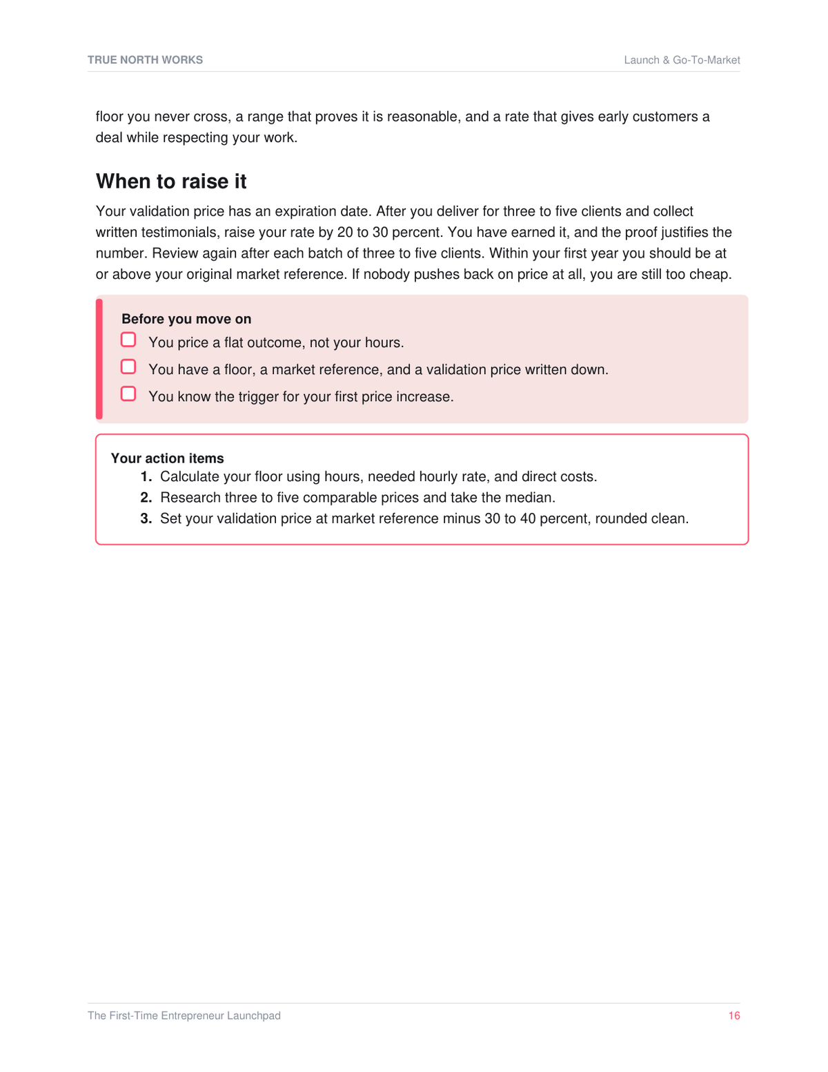 The First-Time Entrepreneur Launchpad — inside, page 2 (preview)