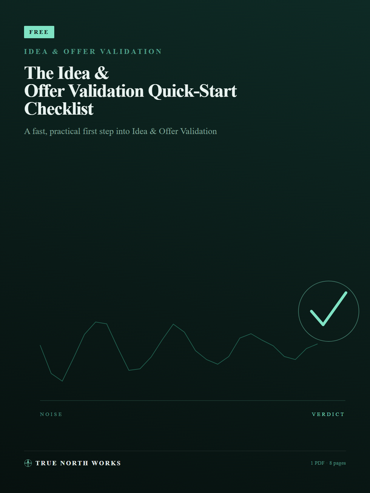 The Idea & Offer Validation Quick-Start Checklist