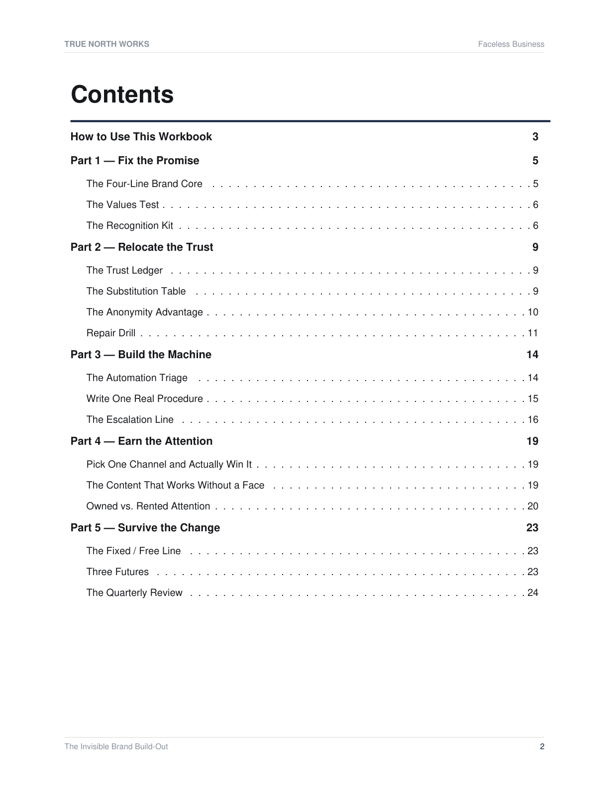The Invisible Brand Build-Out — inside, page 1 (preview)