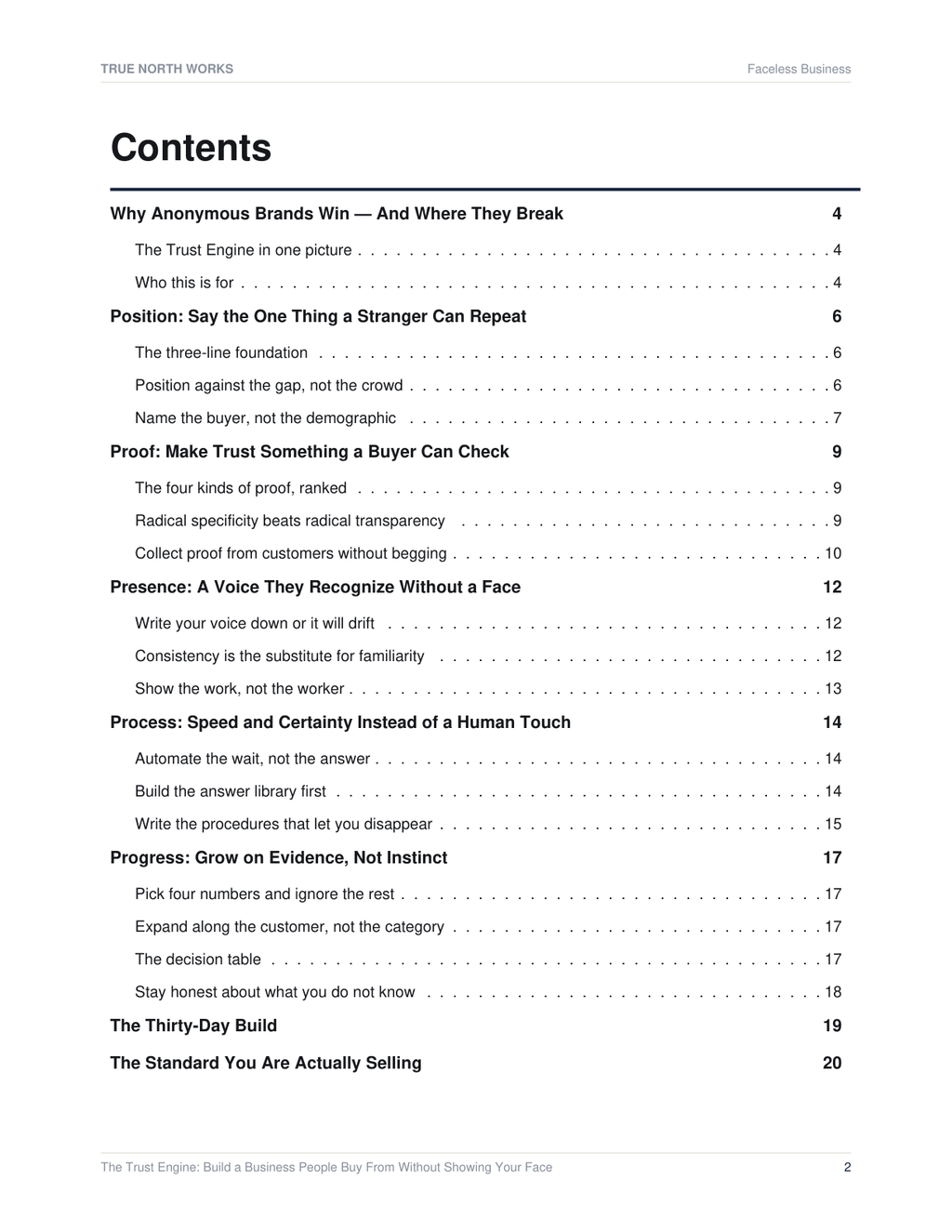 The Invisible Brand Playbook — inside, page 1 (preview)