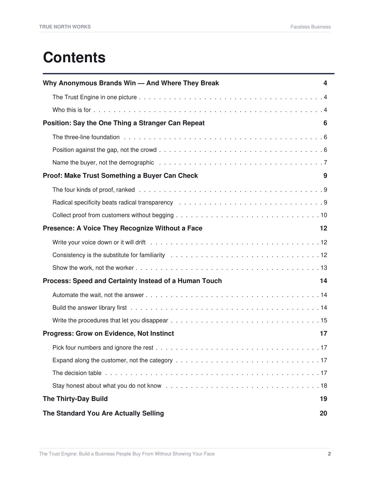 The Invisible Brand Playbook — inside, page 1 (preview)